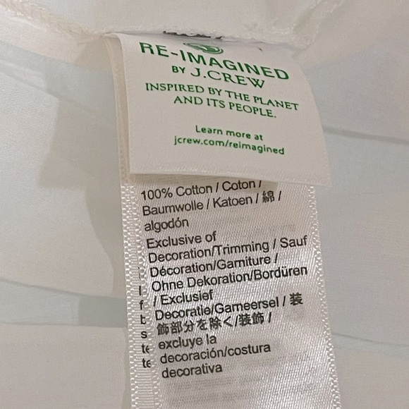 J.Crew NWT flutter sleeve, sheer cotton, midi dress cover-up - Picture 4 of 5